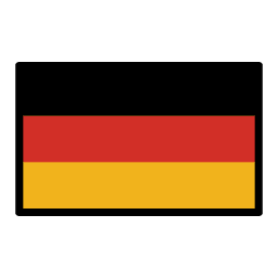 Germany flag in OpenMoji style