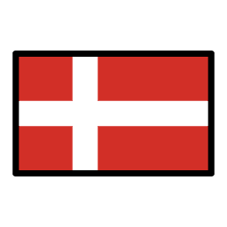 Denmark flag in OpenMoji style