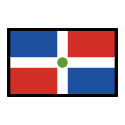 Dominican Republic flag in OpenMoji style