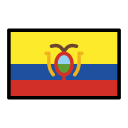 Ecuador flag in OpenMoji style