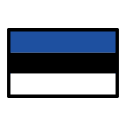 Estonia flag in OpenMoji style