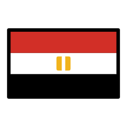 Egypt flag in OpenMoji style