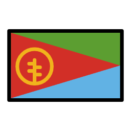 Eritrea flag in OpenMoji style