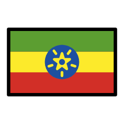 Ethiopia flag in OpenMoji style