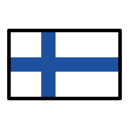 Finland flag in OpenMoji style