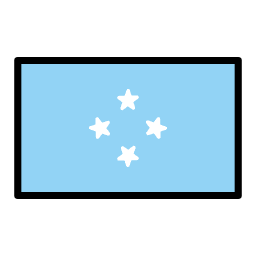 Micronesia flag in OpenMoji style