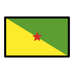 French Guiana flag in OpenMoji style