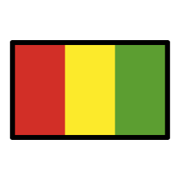 Guinea flag in OpenMoji style