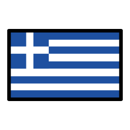 Greece flag in OpenMoji style