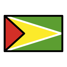 Guyana flag in OpenMoji style