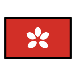 Hong Kong flag in OpenMoji style