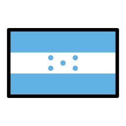 Honduras flag in OpenMoji style