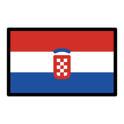 Croatia flag in OpenMoji style