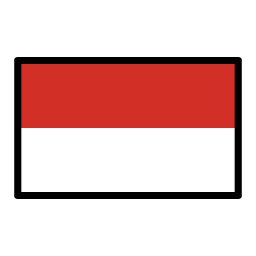 Indonesia flag in OpenMoji style