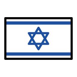 Israel flag in OpenMoji style