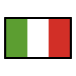 Italy flag in OpenMoji style