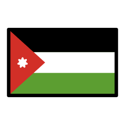 Jordan flag in OpenMoji style