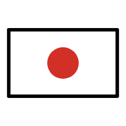 Japan flag in OpenMoji style