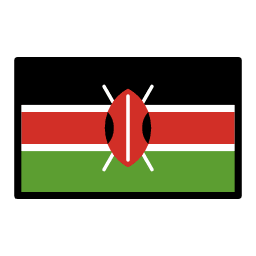 Kenya flag in OpenMoji style