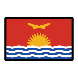 Kiribati flag in OpenMoji style