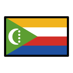 Comoros flag in OpenMoji style