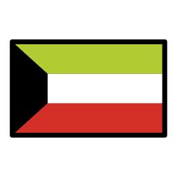 Kuwait flag in OpenMoji style