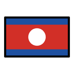 Laos flag in OpenMoji style