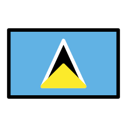 Saint Lucia flag in OpenMoji style