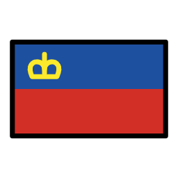 Liechtenstein flag in OpenMoji style