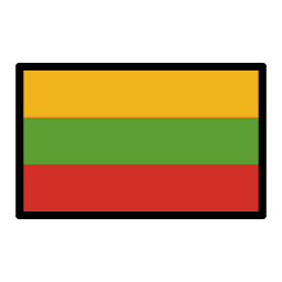 Lithuania flag in OpenMoji style