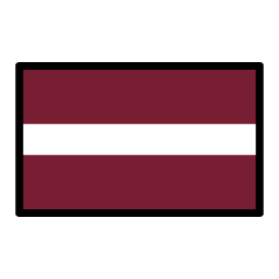 Latvia flag in OpenMoji style