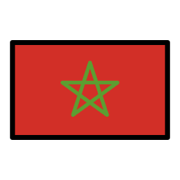 Morocco flag in OpenMoji style