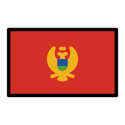 Montenegro flag in OpenMoji style