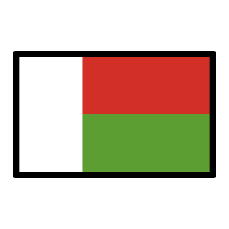 Madagascar flag in OpenMoji style