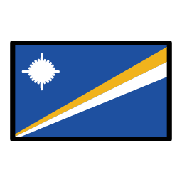 Marshall Islands flag in OpenMoji style