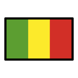 Mali flag in OpenMoji style