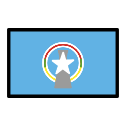 Northern Mariana Islands flag in OpenMoji style