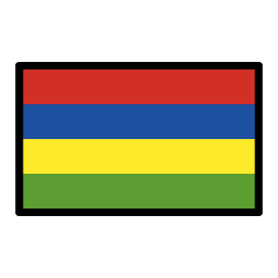 Mauritius flag in OpenMoji style