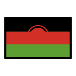 Malawi flag in OpenMoji style