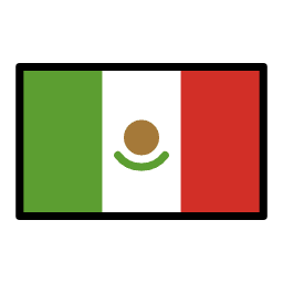 Mexico flag in OpenMoji style