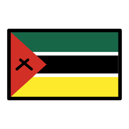 Mozambique flag in OpenMoji style