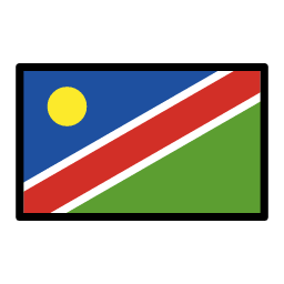 Namibia flag in OpenMoji style