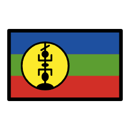 New Caledonia flag in OpenMoji style