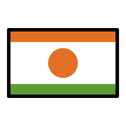 Niger flag in OpenMoji style