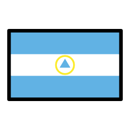 Nicaragua flag in OpenMoji style