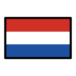 Netherlands flag in OpenMoji style