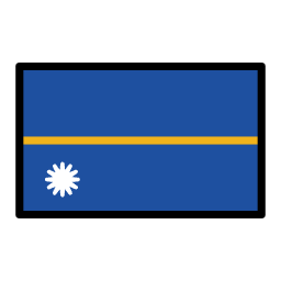 Nauru flag in OpenMoji style