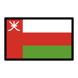 Oman flag in OpenMoji style