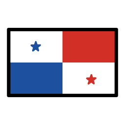 Panama flag in OpenMoji style