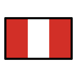 Peru flag in OpenMoji style